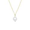 Katie Dean Jewelry Long Pearl Pendant Necklace - Gold - Thumbnail 1