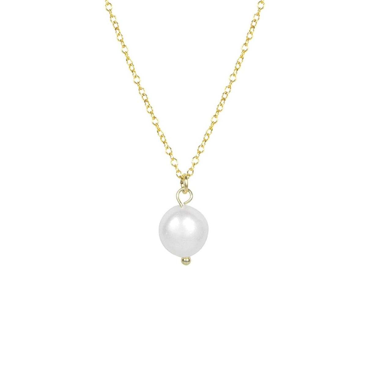 Katie Dean Jewelry Long Pearl Pendant Necklace - Gold - Image 1 of 6