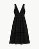 TEMPTATION POSITANO Alpinia Midi Dress - Black - Thumbnail 1