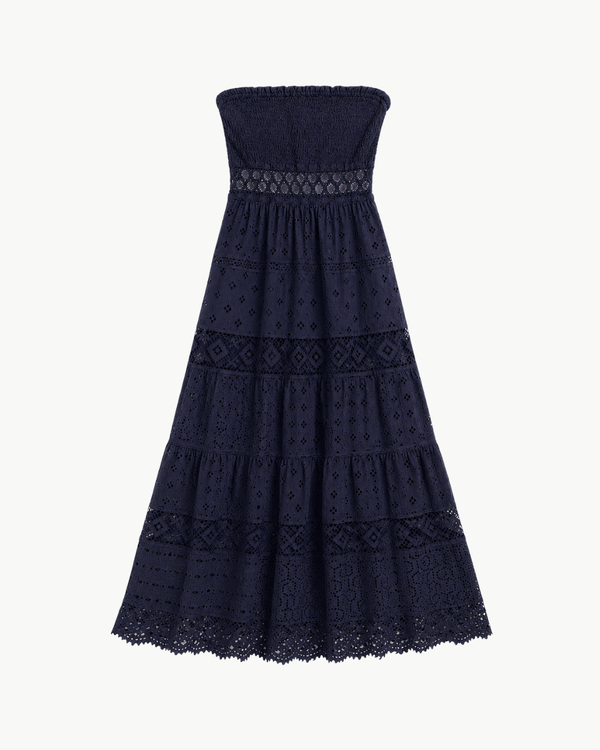 TEMPTATION POSITANO Tahina Dress - Navy TEMPTATION POSITANO Tahina Dress - Navy