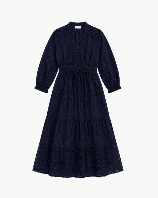 TEMPTATION POSITANO Vaniglia Dress - Navy TEMPTATION POSITANO Vaniglia Dress - Navy
