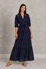 TEMPTATION POSITANO Vaniglia Dress - Navy - Thumbnail 2