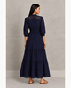 TEMPTATION POSITANO Vaniglia Dress - Navy - Thumbnail 3