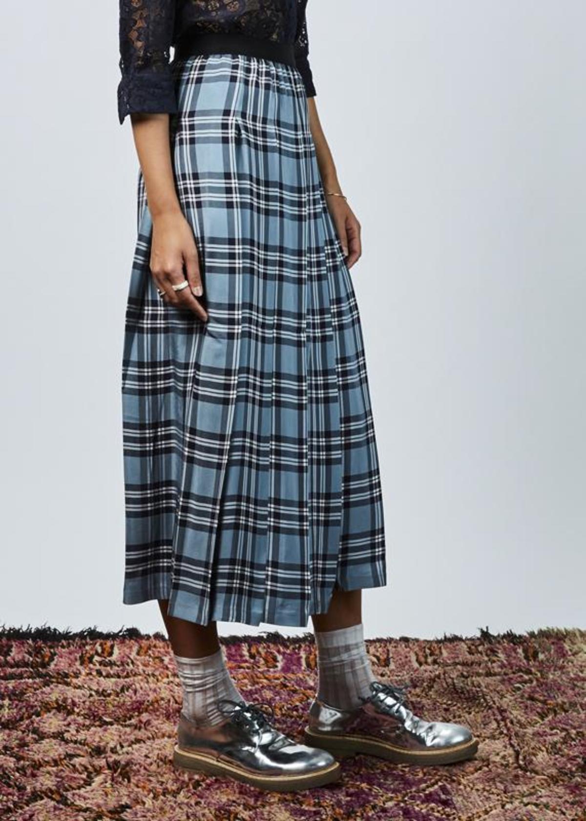 【U LAN】Kelia Check Pleated Skirt Kelia Check Pleated Skirt - ULAN | 60% - Asian Fashion