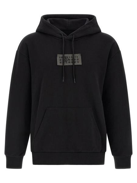 MM6 Maison Margiela Zip-UP Patch Hoodie - Black | Garmentory