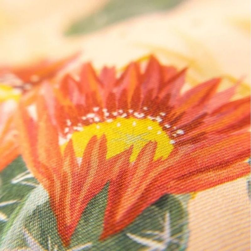 Matty Miller Studio 100% Silk Scarf: Cactus Garden - Desert Botanical Pattern