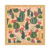 Matty Miller Studio 100% Silk Scarf: Cactus Garden - Desert Botanical Pattern - Thumbnail 10