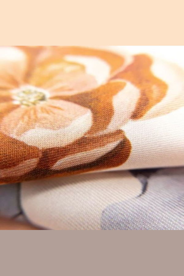 Matty Miller Studio 100% Silk Columbine Flowers & Butterflies Scarf