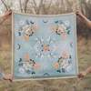 Matty Miller Studio 100% Silk Tundra Arctic Animal Floral Pattern Scarf - Thumbnail 7