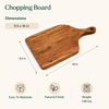 Expo Bazaar Acacia Wood Cutting Board with Handle - Thumbnail 4