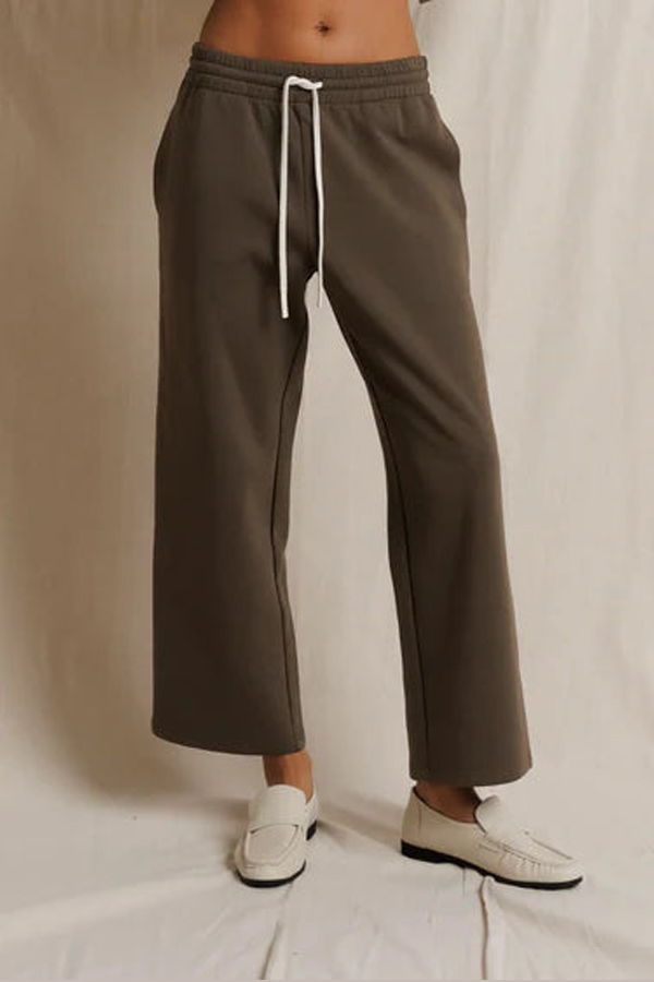 Perfect White Tee Claud Pureform Track Pant - Dark Olive