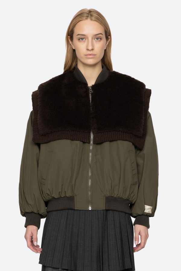 Sea NY Marta Bomber Jacket - Army