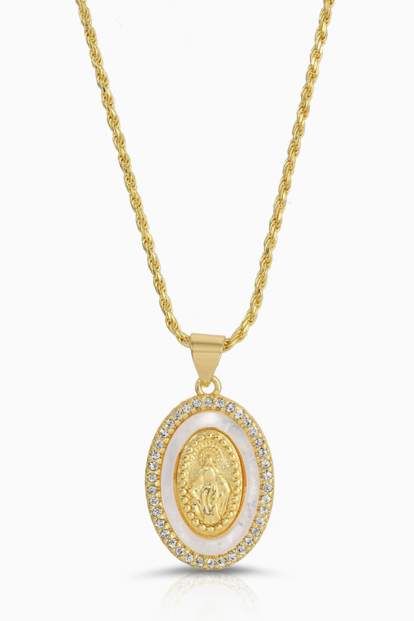 JOY DRAVECKY JEWELRY Holy Mother Mary Necklace