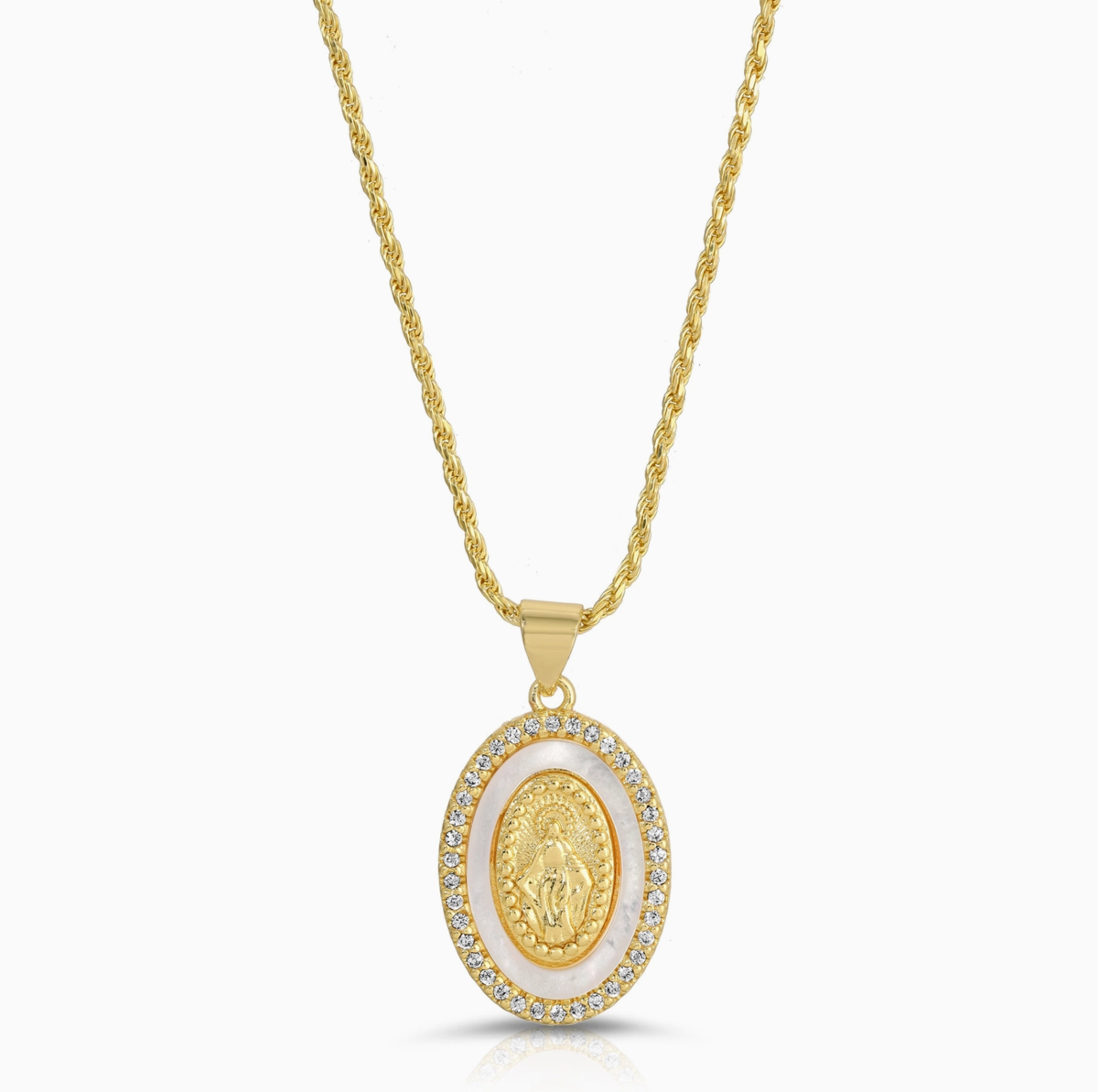 JOY DRAVECKY JEWELRY Holy Mother Mary Necklace - Image 1 of 1