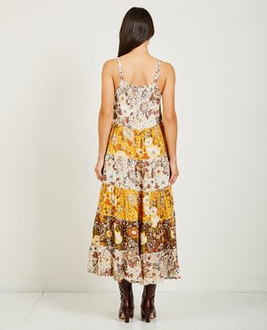 Spell The Gypsy Desert Daisy Maxi Sun Dress Mustard Garmentory