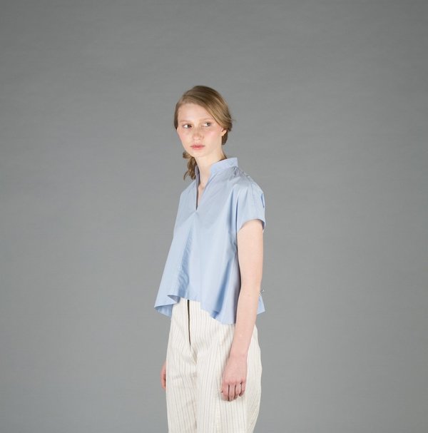 Creatures of Comfort Naomi Cotton Top - SKY BLUE Creatures of Comfort Naomi Cotton Top - SKY BLUE