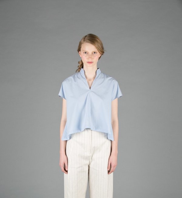Creatures of Comfort Naomi Cotton Top - SKY BLUE Creatures of Comfort Naomi Cotton Top - SKY BLUE