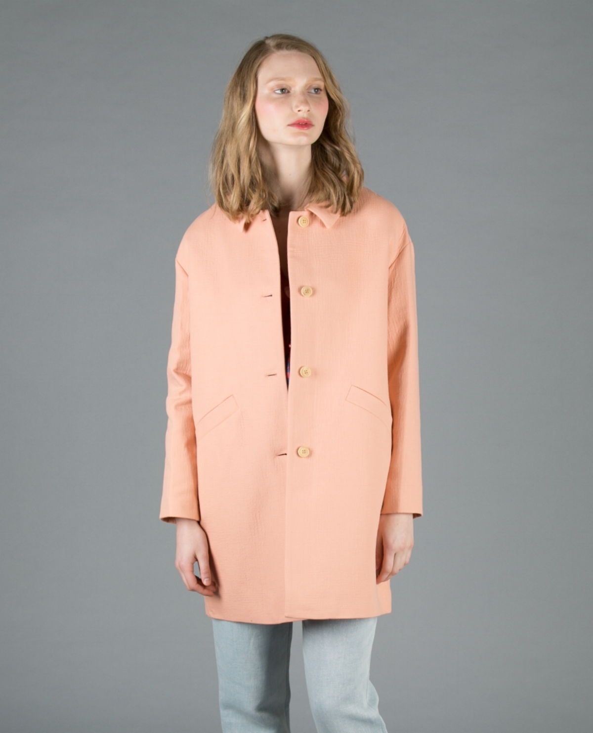 Des Petits Hauts Nakito Coat - PEACH - Image 1 of 3