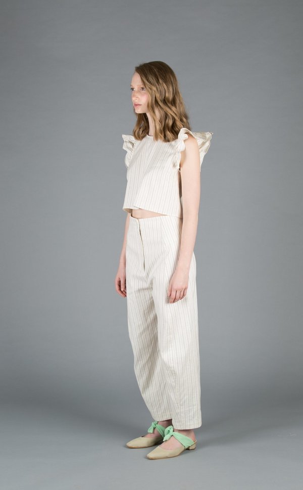 Creatures of Comfort Crescent Pant - NAVY STRIPE Creatures of Comfort Crescent Pant - NAVY STRIPE