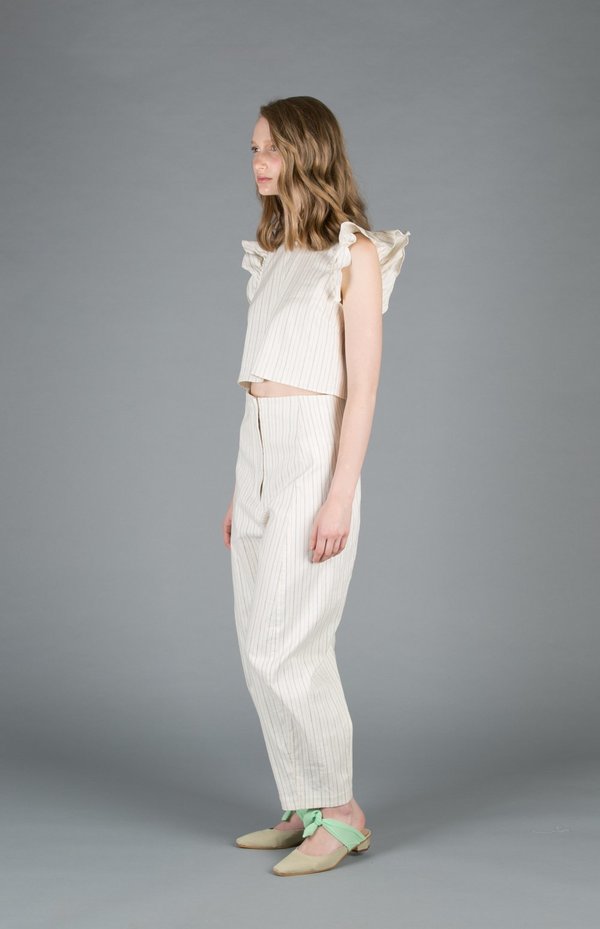 Creatures of Comfort Crescent Pant - NAVY STRIPE Creatures of Comfort Crescent Pant - NAVY STRIPE