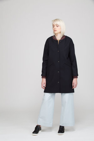 Des Petits Hauts Maricette Coat - MARINE Des Petits Hauts Maricette Coat - MARINE