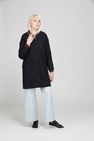 Des Petits Hauts Maricette Coat - MARINE Des Petits Hauts Maricette Coat - MARINE
