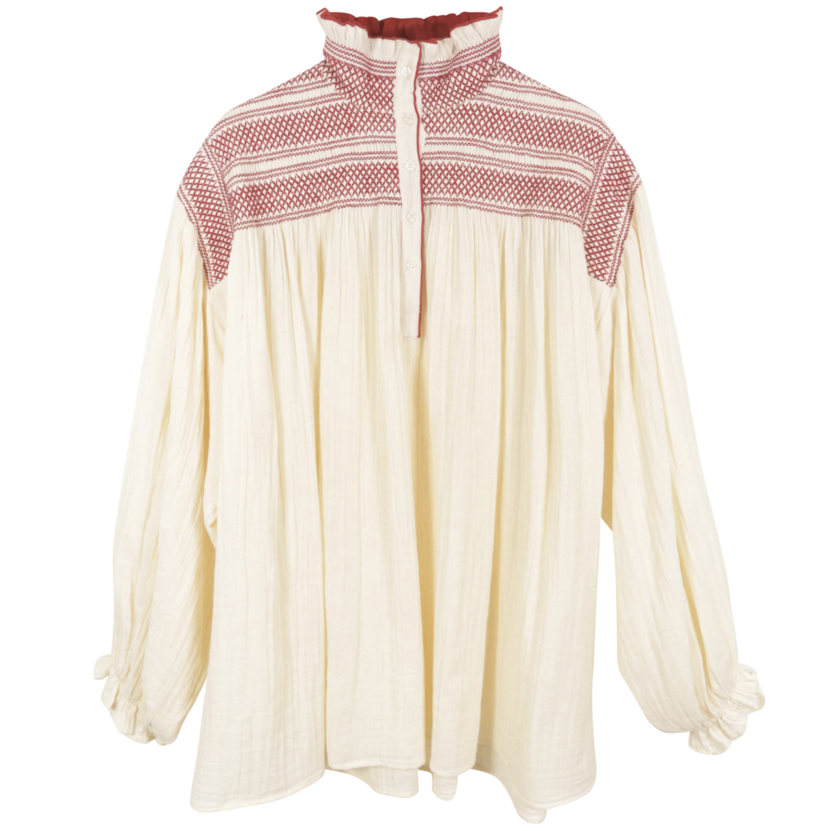 Mes Demoiselles Tartuffe Blouse - Cream | Garmentory