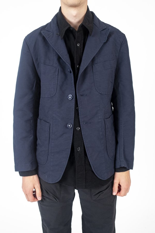 Engineered Garments Bedford Jacket Dk. Navy Cotton Double Engineered Garments Bedford Jacket Dk. Navy Cotton Double