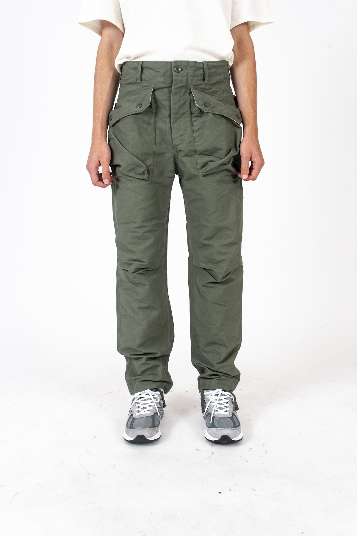 Engineered Garments Norwegian Pant Olive Cotton Double Cloth