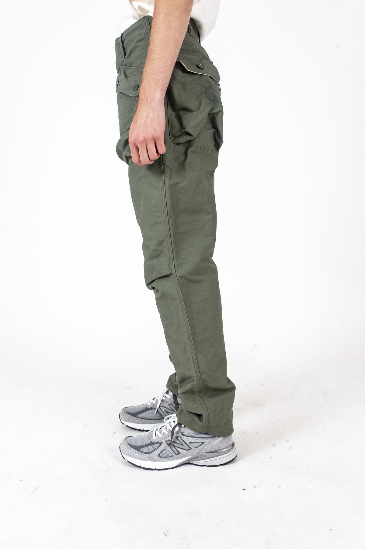 Engineered Garments Norwegian Pant Olive Cotton Double Cloth