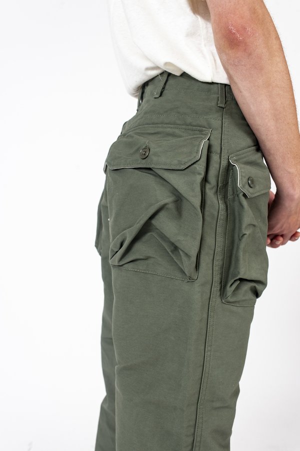 Engineered Garments Norwegian Pant Olive Cotton Double Cloth