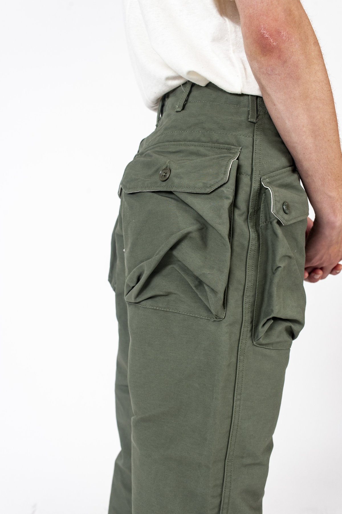 Engineered Garments Norwegian Pant Olive Cotton Double Cloth