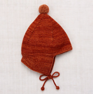 Kids Misha & Puff Pointy Peak Hat - Terracotta | Garmentory