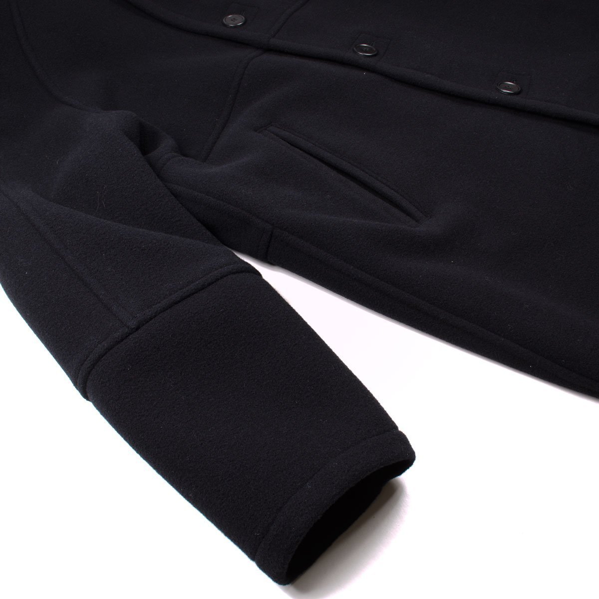 Our Legacy Felt Duffle Coat - Black Cocoon Wool | Garmentory