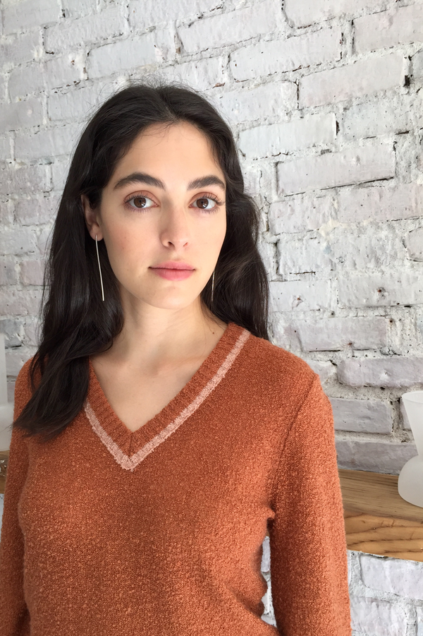 KATHLEEN WHITAKER SNAKE CHAIN EARRING - SILVER 