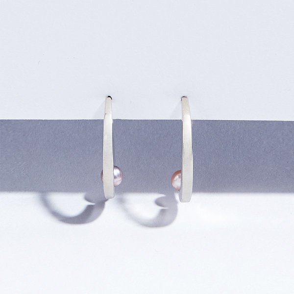 Metalepsis Projects Arco Hoops - Silver Metalepsis Projects Arco Hoops - Silver