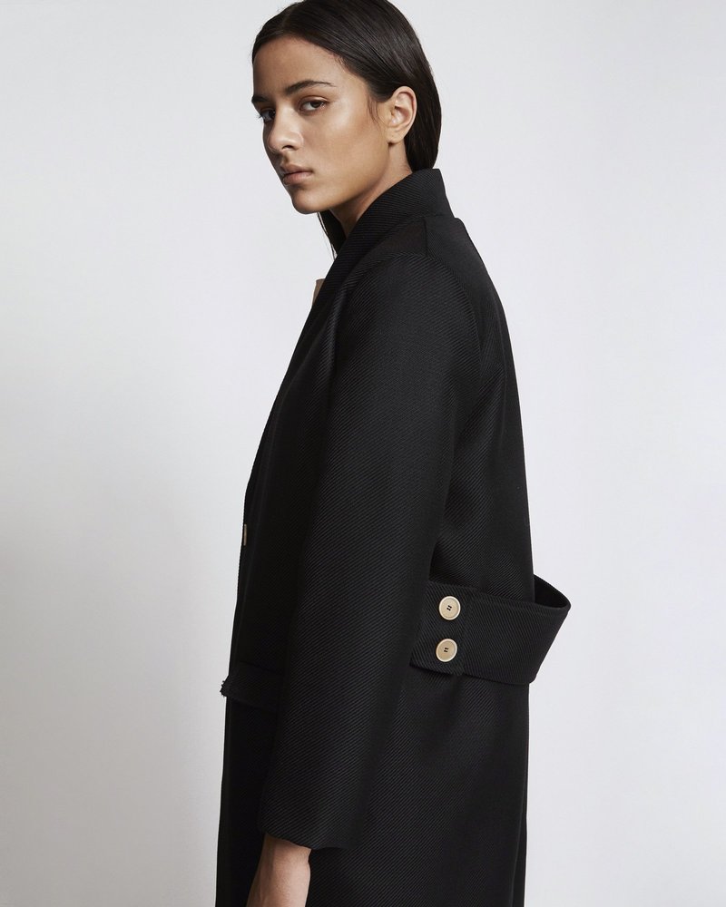 Won Hundred Estelle Wool Coat - Black