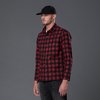 Freemans Sporting Club Waxed Cotton Chore Jacket - Red Plaid - Thumbnail 2