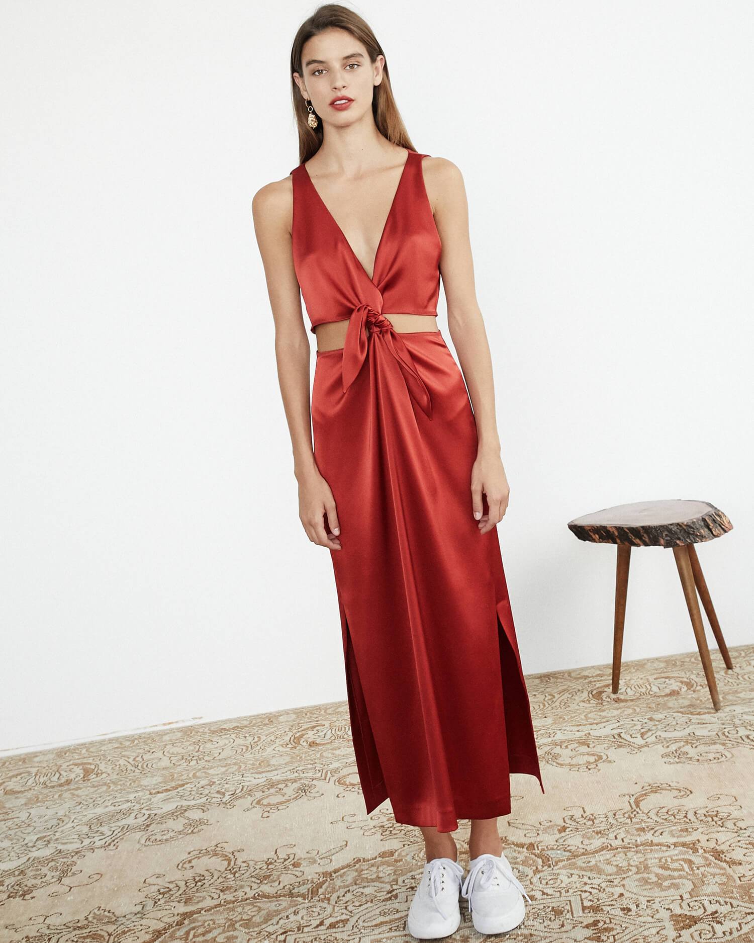 nanushka satin dress