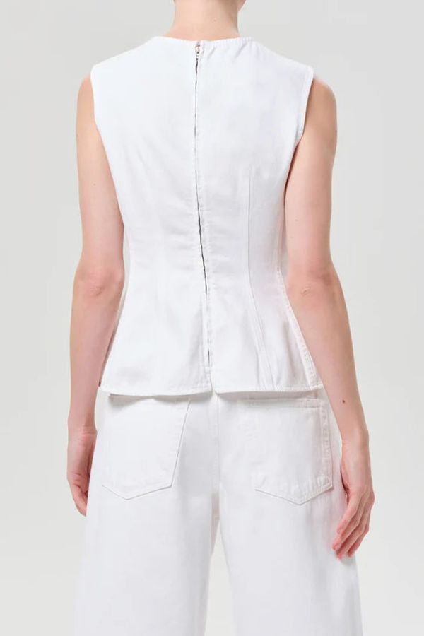 AGOLDE Corbin Denim Shell Top - Marshmellow