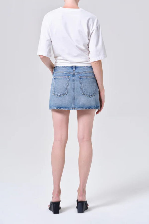 AGOLDE Keira Mini Denim Skirt - Broadcast