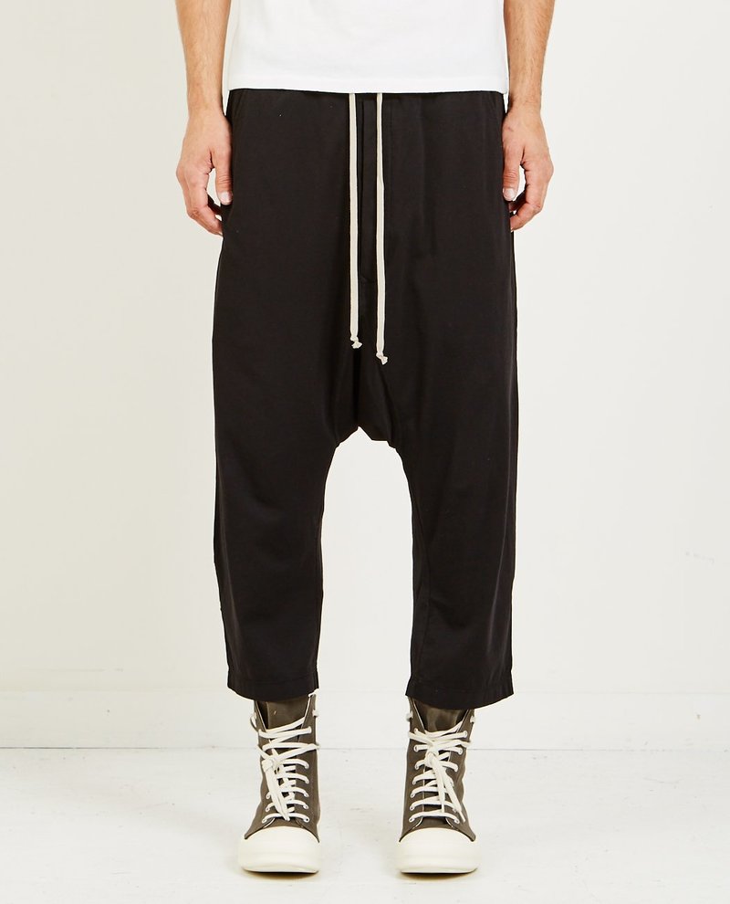 Rick Owens Drkshdw PANTALONI DRAWSTRING CROPPED TROUSERS - 9