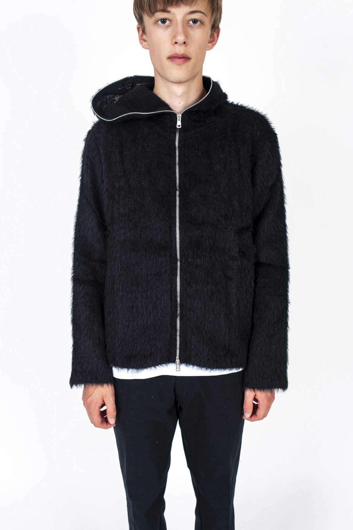 Our Legacy Mohair Zip Hoodie - Black | Garmentory