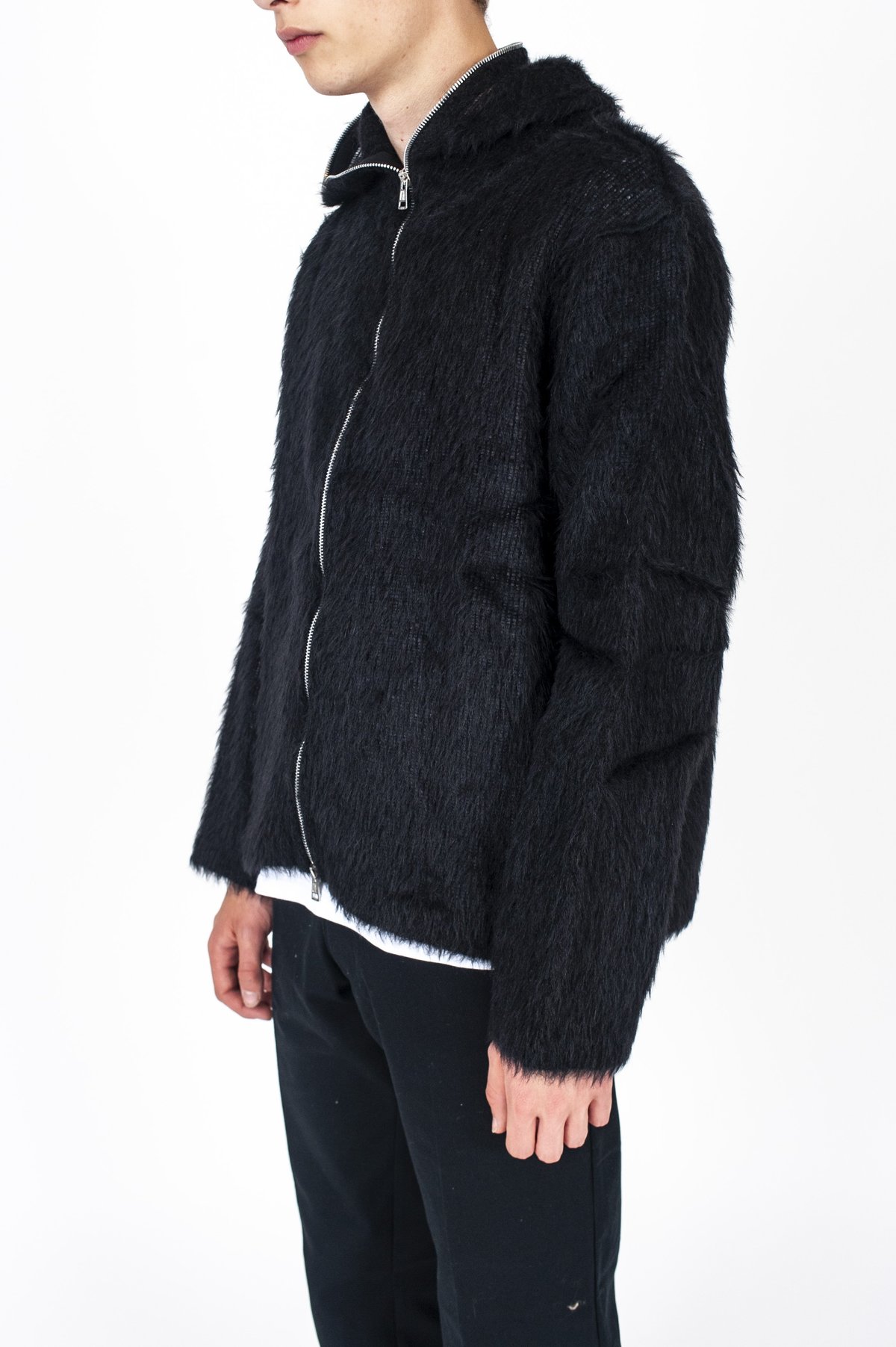 Our Legacy Mohair Zip Hoodie - Black | Garmentory