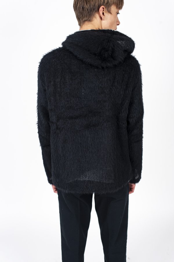 Our Legacy Mohair Zip Hoodie - Black | Garmentory