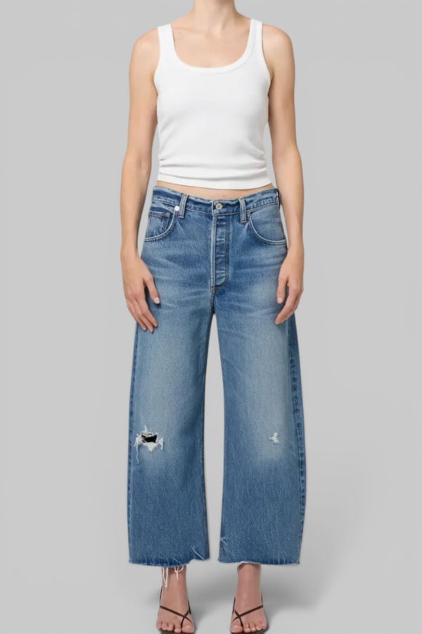 Citizens of Humanity Ayla Raw Hem Crop Jean - Solano