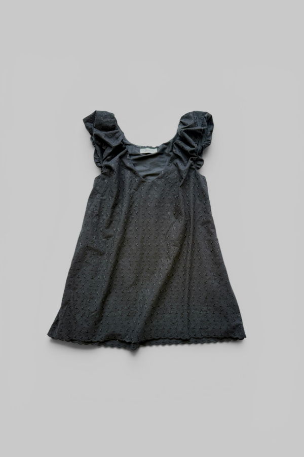 Faithfull The Brand Clementina Mini Dress - Lucy Broderie Black