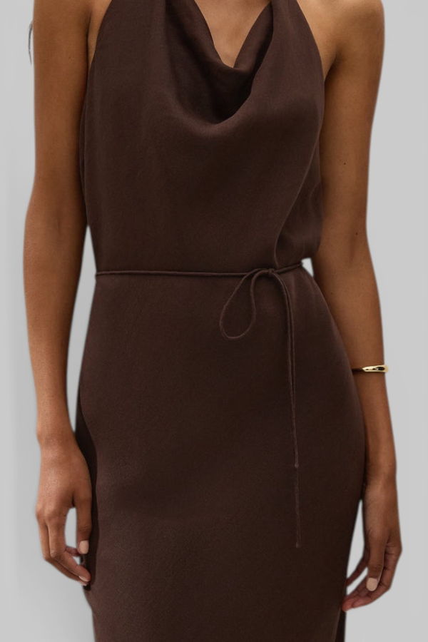 Faithfull The Brand Izaro Maxi Dress - Chocolate