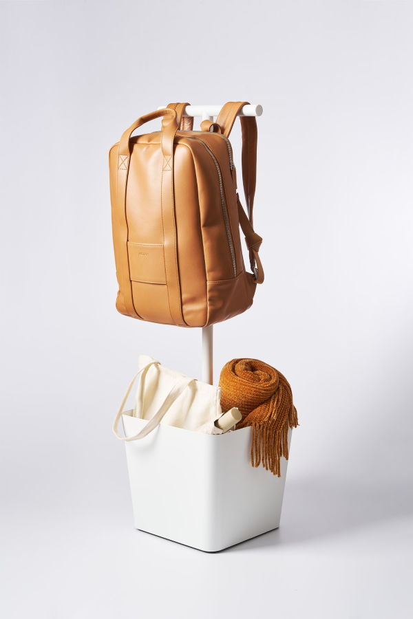 Yamazaki Home Backpack Stand With Cubby Closet Organizer