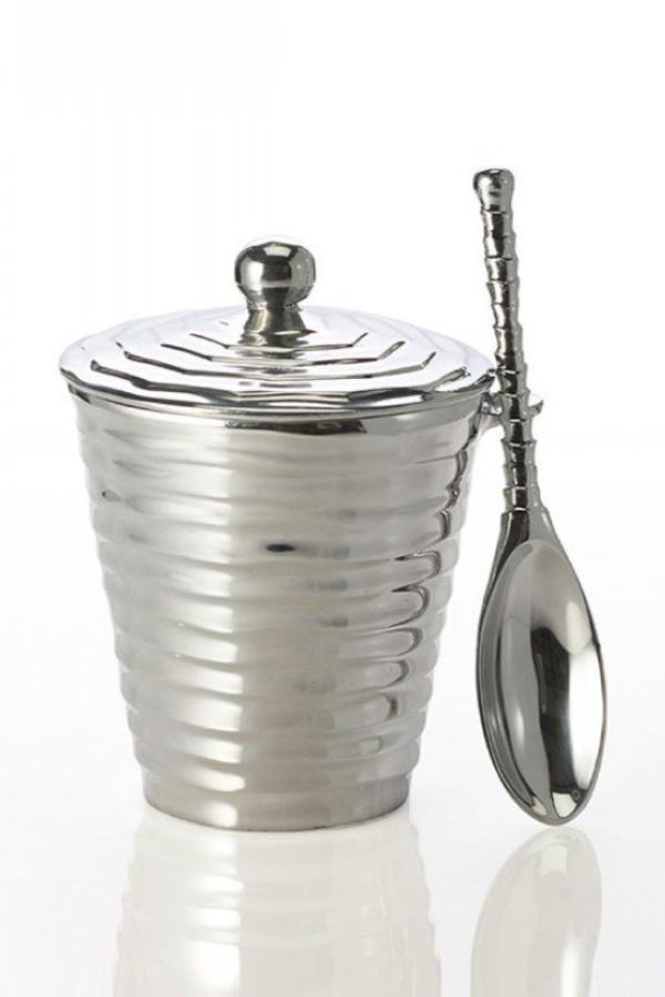 Lunares Aquos Ice Bucket w/ Scoop - Silver